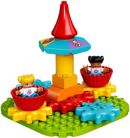 LEGO 10845 DUPLO My First Carousel Building Kit with Spinning Gearwheels for Toddlers 1.5-3 Years Old