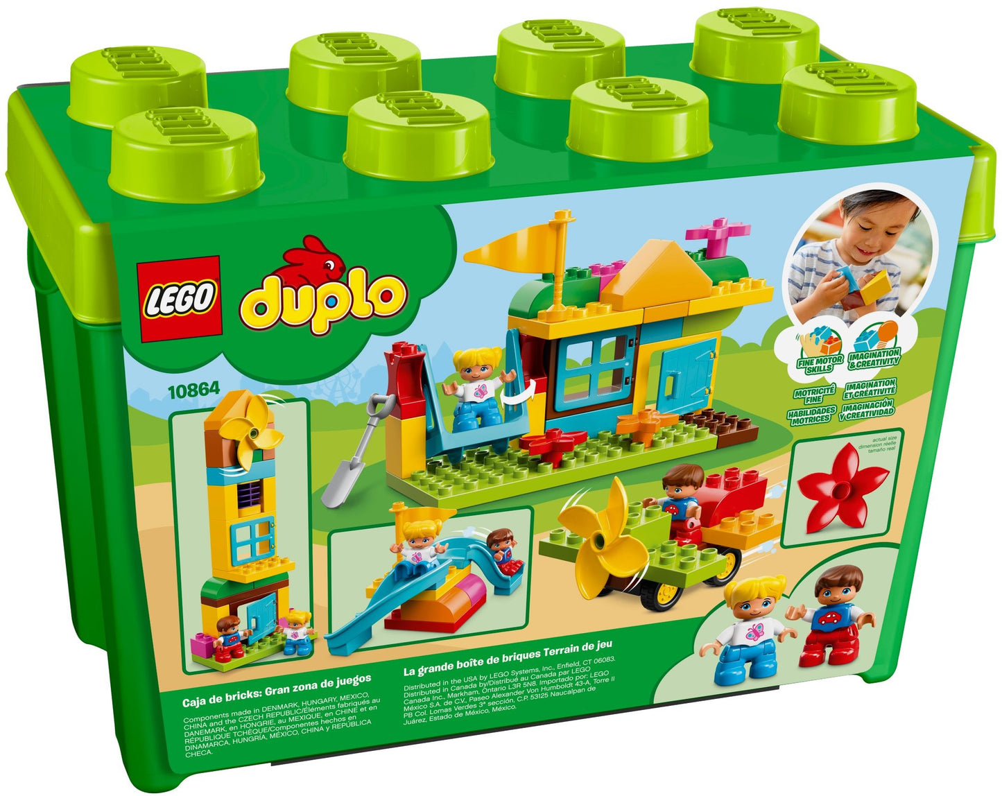 LEGO 10864 DUPLO Large Playground Brick Box 71 Pieces Age 2-5