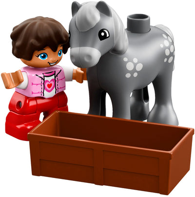 LEGO 10868 DUPLO Town Farm Pony Stable Playset with Figures