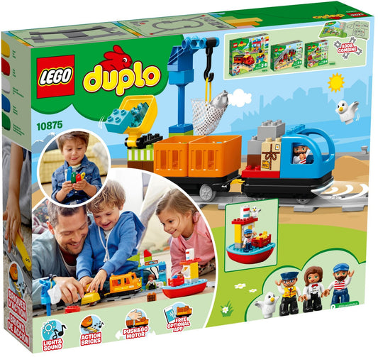 LEGO 10875 Cargo Train: Toddler Toy with Action Bricks & Sounds - Auzzistore