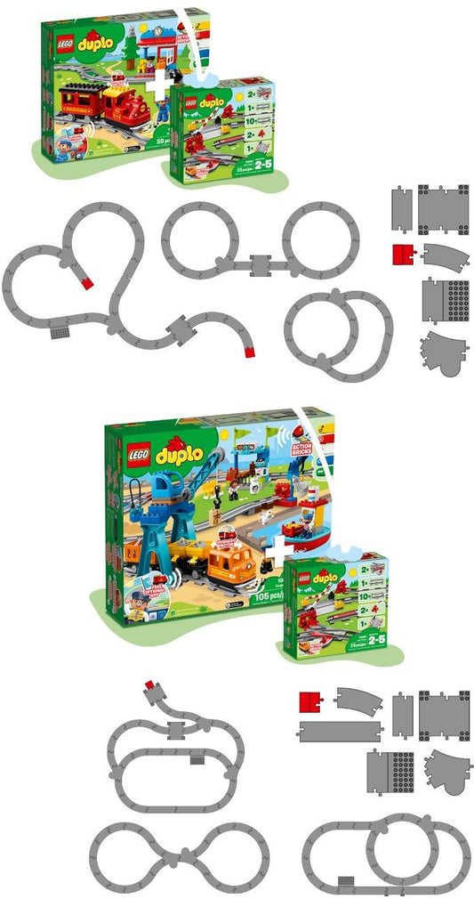 LEGO 10882 Train Tracks & Accessories for Toddlers – view 2 - Auzzistore