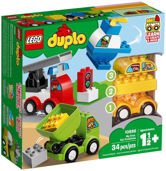 LEGO 10886 My First Car Creations: Build & Play Toddler Car Set - Auzzistore