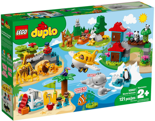 LEGO 10907 DUPLO World Animals Safari Adventure Toy Set - Auzzistore