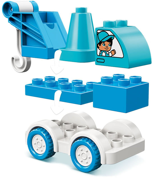 LEGO 10918 DUPLO Tow Truck Toy for Toddlers 18+ Months – view 2 - Auzzistore