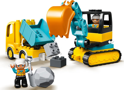 LEGO DUPLO 10931 Truck and Tracked Excavator- Auzzi Store
