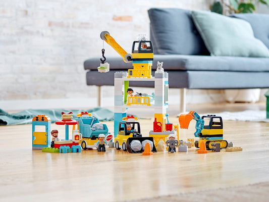 LEGO 10933 DUPLO Tower Crane & Construction Playset – view 2 - Auzzistore