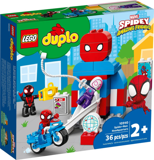 LEGO 10940 DUPLO Marvel Spider-Man Headquarters Playset - Auzzistore