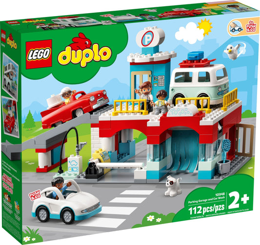 LEGO 10948 DUPLO Town Car Wash & Parking Garage Playset - Auzzistore