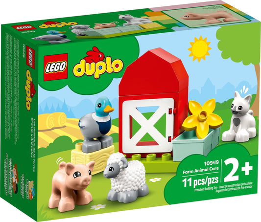 LEGO 10949 DUPLO Farm Animal Care Playset for Toddlers - Auzzistore