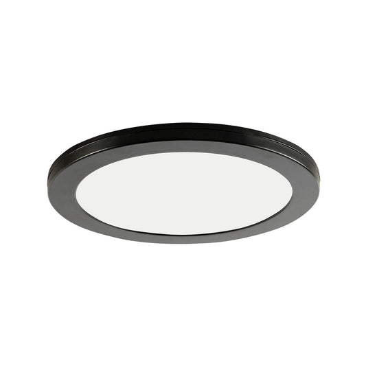 Brilliant 30cm Tri Colour LED Oyster Ceiling Light - Plug-in DIY - Black - Auzzistore