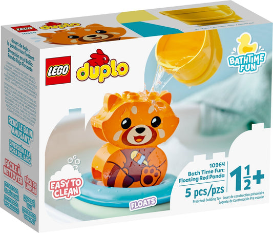LEGO 10964 DUPLO Bath Time Fun Floating Red Panda Toy - Auzzistore