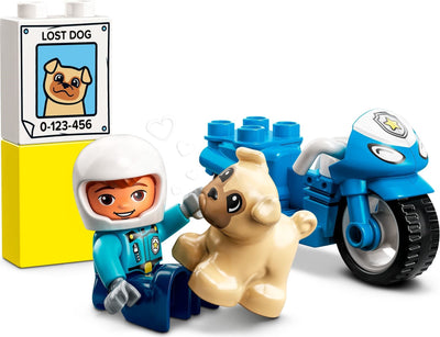 LEGO 10967 DUPLO Police Motorcycle Rescue Toy for Toddlers