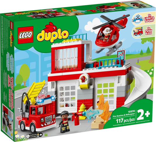LEGO 10970 DUPLO Rescue Fire Station & Helicopter - Auzzistore