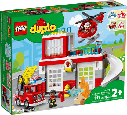 LEGO 10970 DUPLO Rescue Fire Station & Helicopter