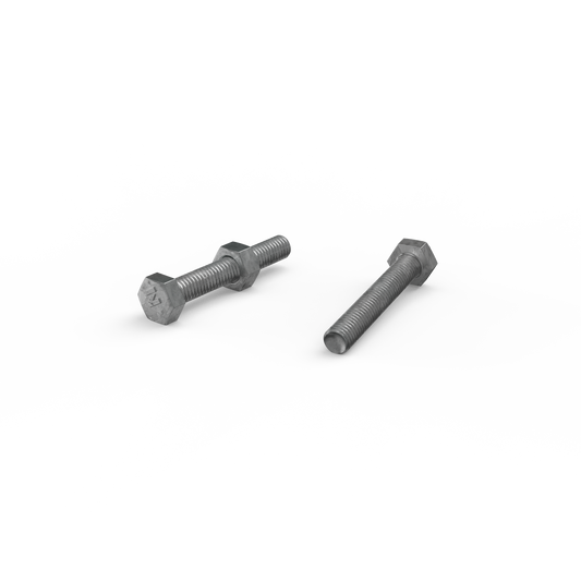 Zenith M6 x 40mm Hot Dip Galvanised Hex Head Bolts and Nuts Each - Auzzistore