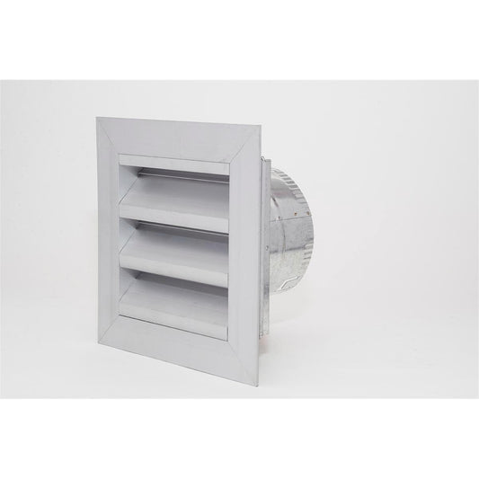 Pacific Air 125mm Aluminium Weatherproof Louvre Vent - Grey - Durable - Pest Resistant - Auzzistore