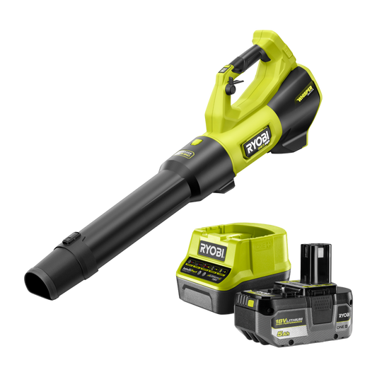 Ryobi 18V ONE+ HP Jet Blower 510CFM 5.0Ah Kit R18XBLW55 - Efficient Debris Clearance