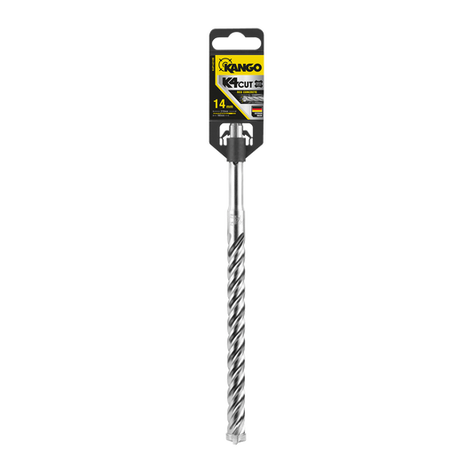Kango SDS Plus Drill Bit - 14mm x 210mm - Steel - Low Vibration Performance - Auzzistore
