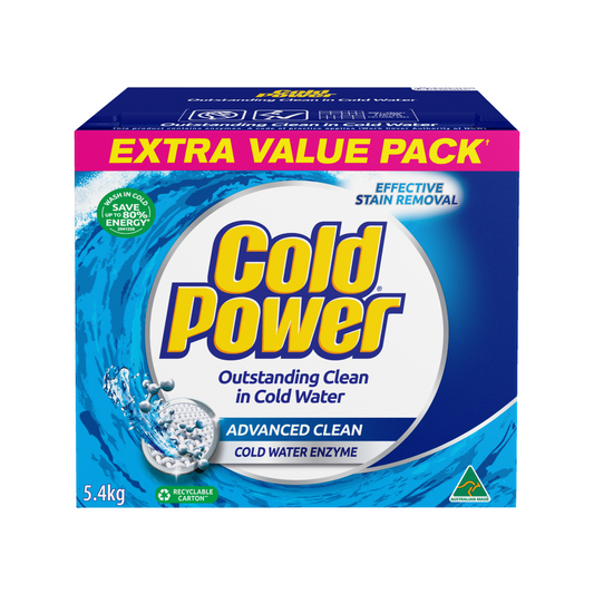 Cold Power Advanced Clean Powder Laundry Detergent 4kg - Cold Water Stain Removal