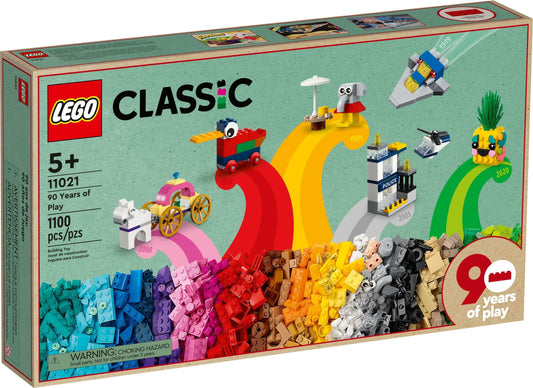 LEGO 11021 Classic 90 Years of Play Building Set (1100 Pieces) - Auzzistore