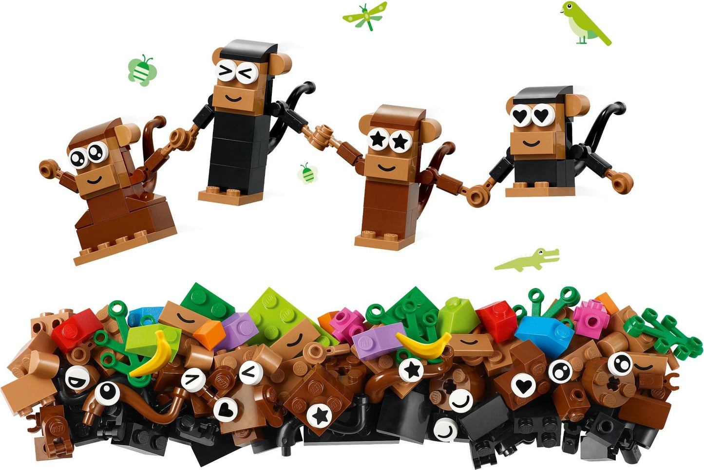 LEGO Classic Creative Monkeys, Birds, and Bananas 11031