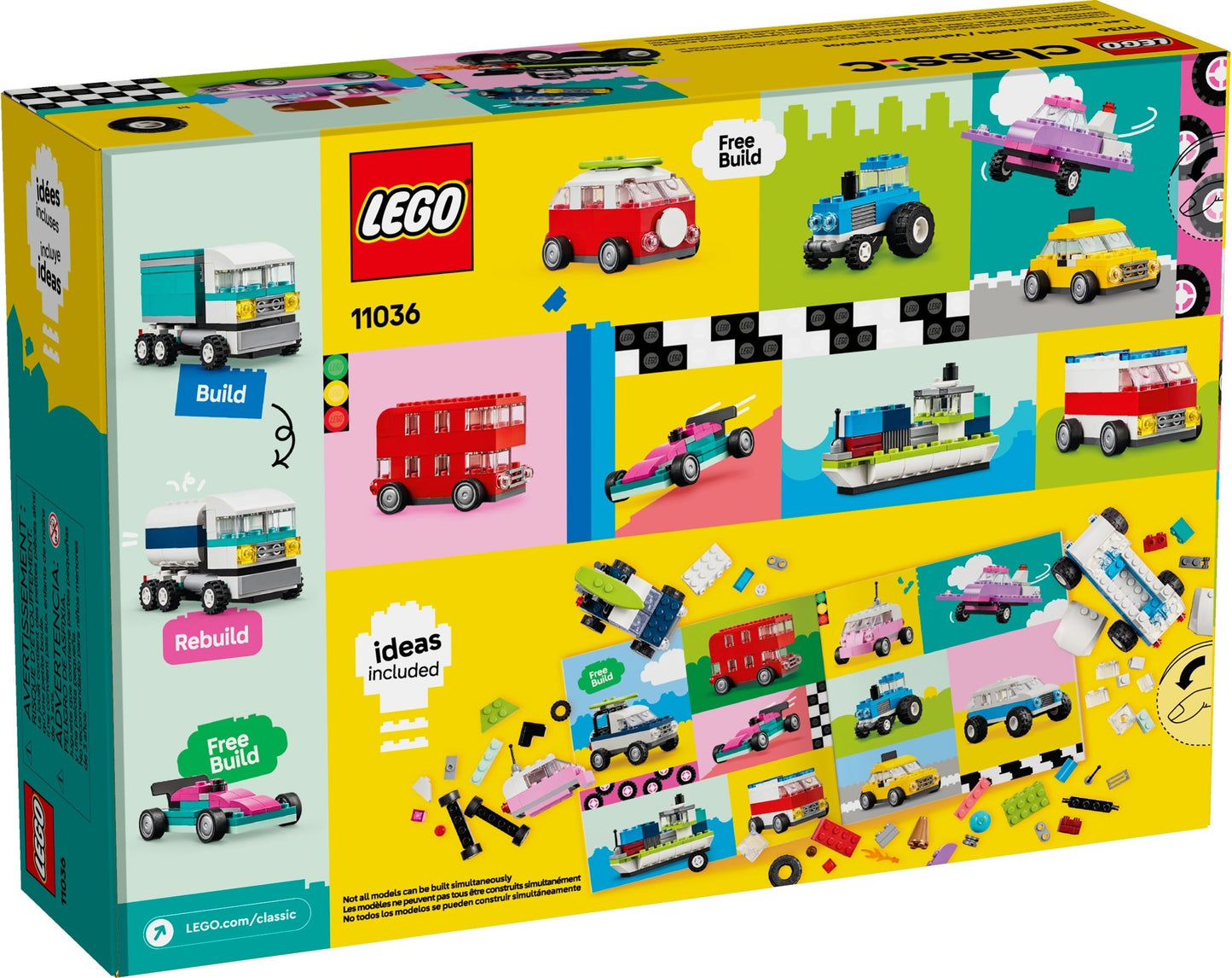 LEGO Classic 11036 Creative Vehicles 900 pcs
