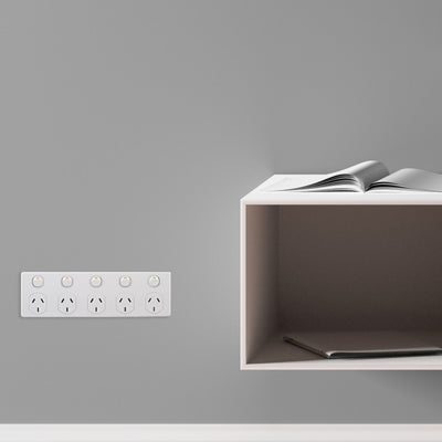 Deta Five Outlet Power Point - 250V - Polycarbonate - Kitchen Use