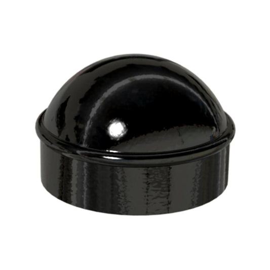 Peak Chain Link Fencing 48mm Black Main Post Cap - Durable Die-Cast Aluminium - Easy Installation - Auzzistore