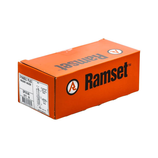 Ramset DynaBolt Plus 16mm x 140mm Gold Steel Masonry Anchor 10 Pack - Auzzistore