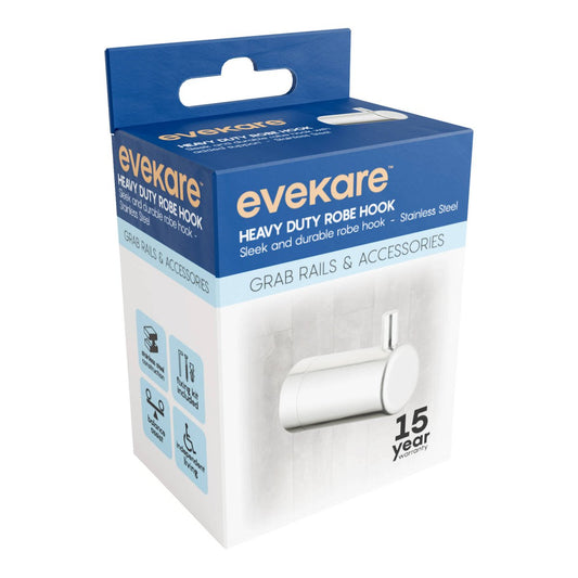 Evekare Stainless Steel Heavy Duty Robe Hook - 70mm x 50mm x 90mm - Brushed Brass – view 2