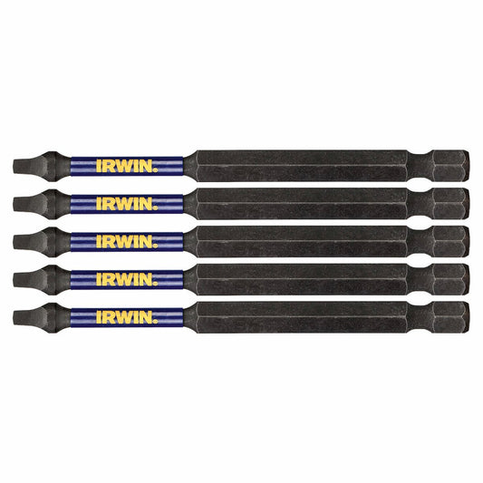 Irwin Impact Bits - 89mm SQ2 - Magnetised - High Strength - 5 Pack – view 2 - Auzzistore