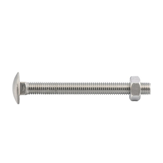 Zenith Cup Head Bolt - M10 x 100mm - Stainless Steel 304 - Coarse Thread - Auzzistore