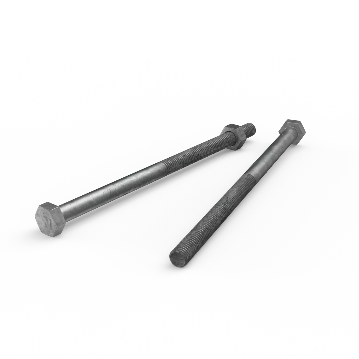 Zenith Hot Dip Galvanised Hex Head Bolts M8 x 150mm 25 Pack Durable