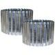 Greenlife Galvanised Metal Garden Edging Roll 2 Pack 6m x 150mm Corrugated