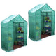 Greenlife Walk-in Greenhouse 2 Tier Twin Pack With PE Cover 195 x 143 x 73 cm – view 2