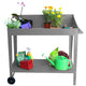 Greenlife Potting Bench Table Slate Grey 100 x 55 x 101cm