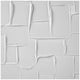 Cafe Lighting and Living Mosaic Blanco Canvas Painting Shadow Box Frame White — image 3