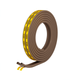 Raven Weather Strip - 5000mm Brown EPDM Rubber - Easy Install Seal