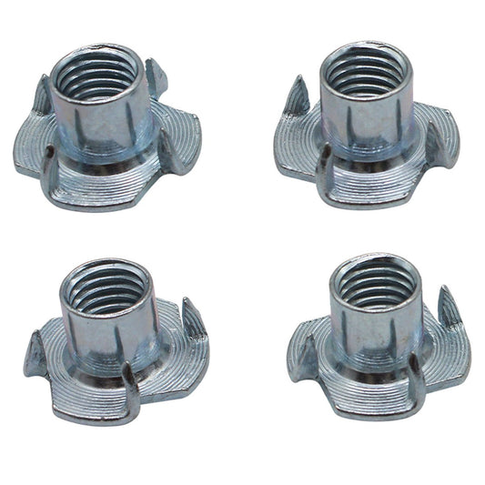 M12 Zinc Plated T Nut - 4 Pack - 27mm x 14mm - Secure Installation - Auzzistore