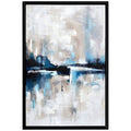 Cafe Lighting and Living Almost Famous Abstract Canvas Print Blue and Black