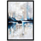 Cafe Lighting and Living Almost Famous Abstract Canvas Print Blue and Black