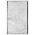 Cafe Lighting and Living White Ripples Canvas Painting Shadow Box Frame White