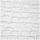Cafe Lighting and Living White Ripples Canvas Painting Shadow Box Frame White — image 3