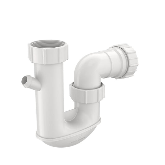 Caroma P Trap - 50mm - White - Plastic - Watermark Approved