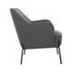 ONEX HuGo Upholstered Armchair Dark Grey – view 3