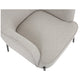 ONEX HuGo Upholstered Armchair Ivory – view 4