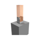 Vuepro Bolt Down Post Support - 90mm - Galvanised - Easy Install