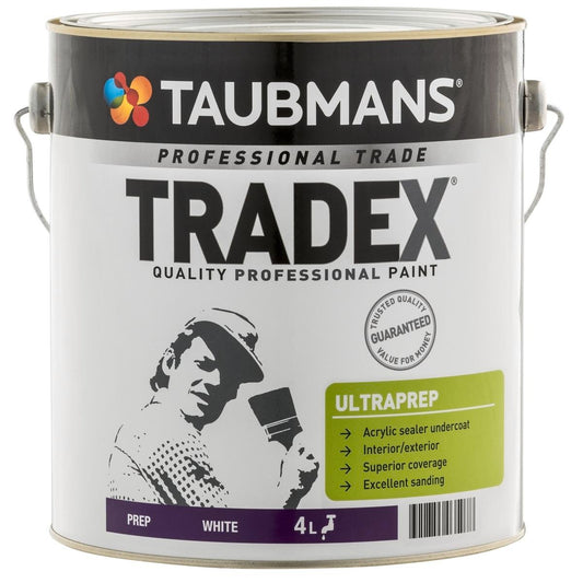 Taubmans Tradex Ultra Prep Undercoat 4L - White - Water-Based - Rapid Drying - Auzzistore