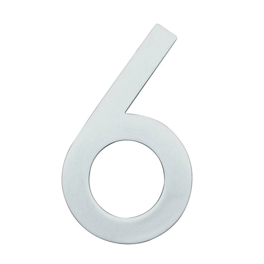 Sandleford 90mm Glow In Dark Acrylic House Number 6 - Strong Adhesive