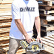 DEWALT Oxide White Crew Neck Shirt XXL - Durable Cotton Blend - UPF 50+